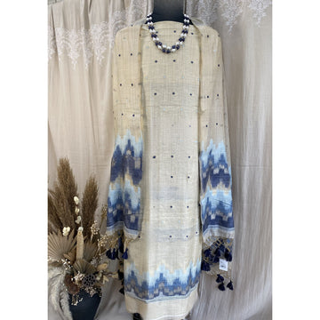 Mahi Moonga silk Unstitched Suit
