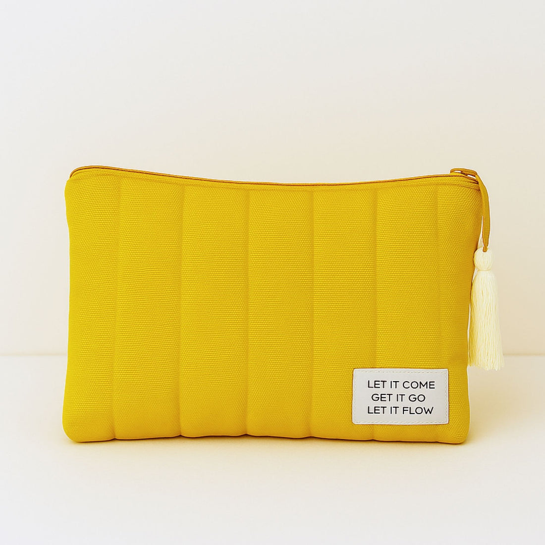 Tini Yellow Quilted Pouch Set