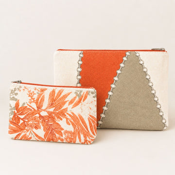 Pack Of 2 Pouch Orange Chain