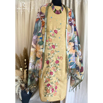 Roop Linen Cotton Unstitched Suit