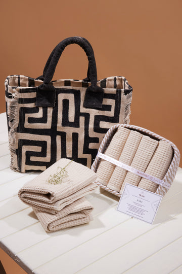 Bare Set of 8 – Towel & Tote Bag Gift Set