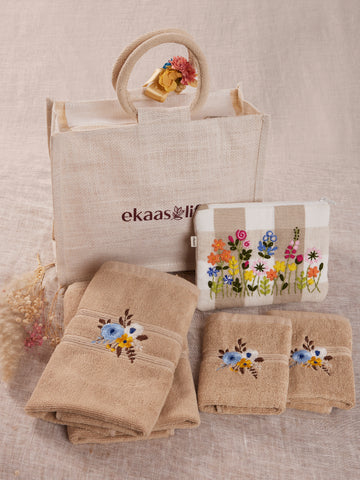 Cloud Set of 5 - Hand + Face + Pouch Set