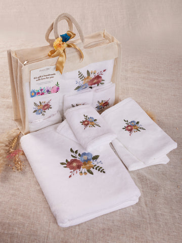 Cloud Set of 5 - Bath + Hand + Face Set